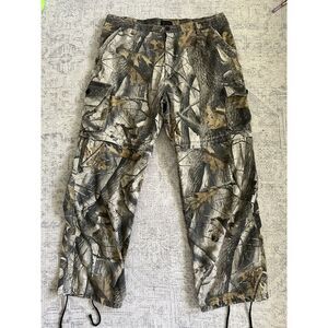 Realtree LEAF Camo Pants Convertible‎ Sz 40 XL Liberty Brand Worn Faded